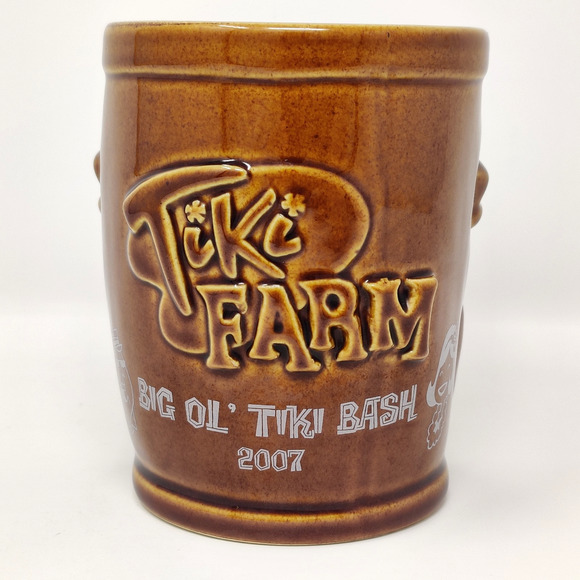 2007 Tiki Farm Big Ol' Tiki Bash Ceramic Mug Souvenir Limited Ed Derek Yaniger - Picture 10 of 16